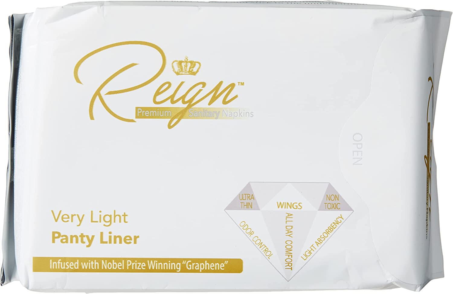 Reign Premium Panty Liners with Wings Very Light
