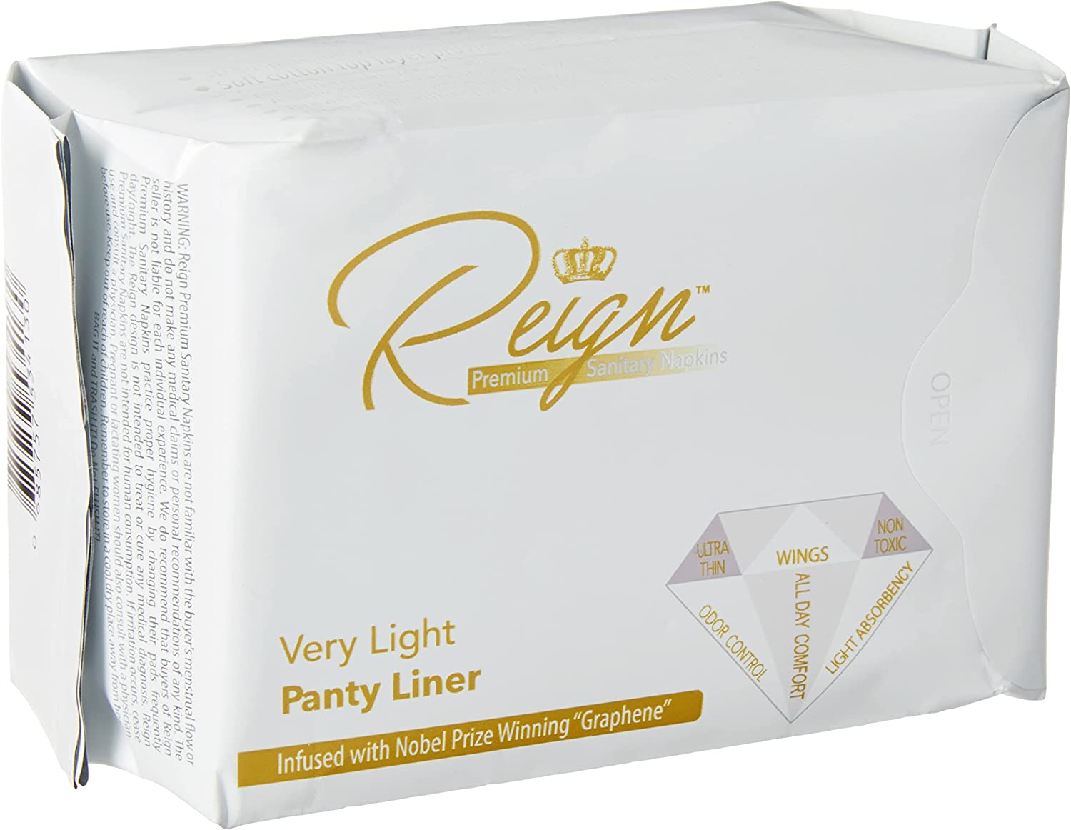 Reign Premium Panty Liners with Wings Very Light