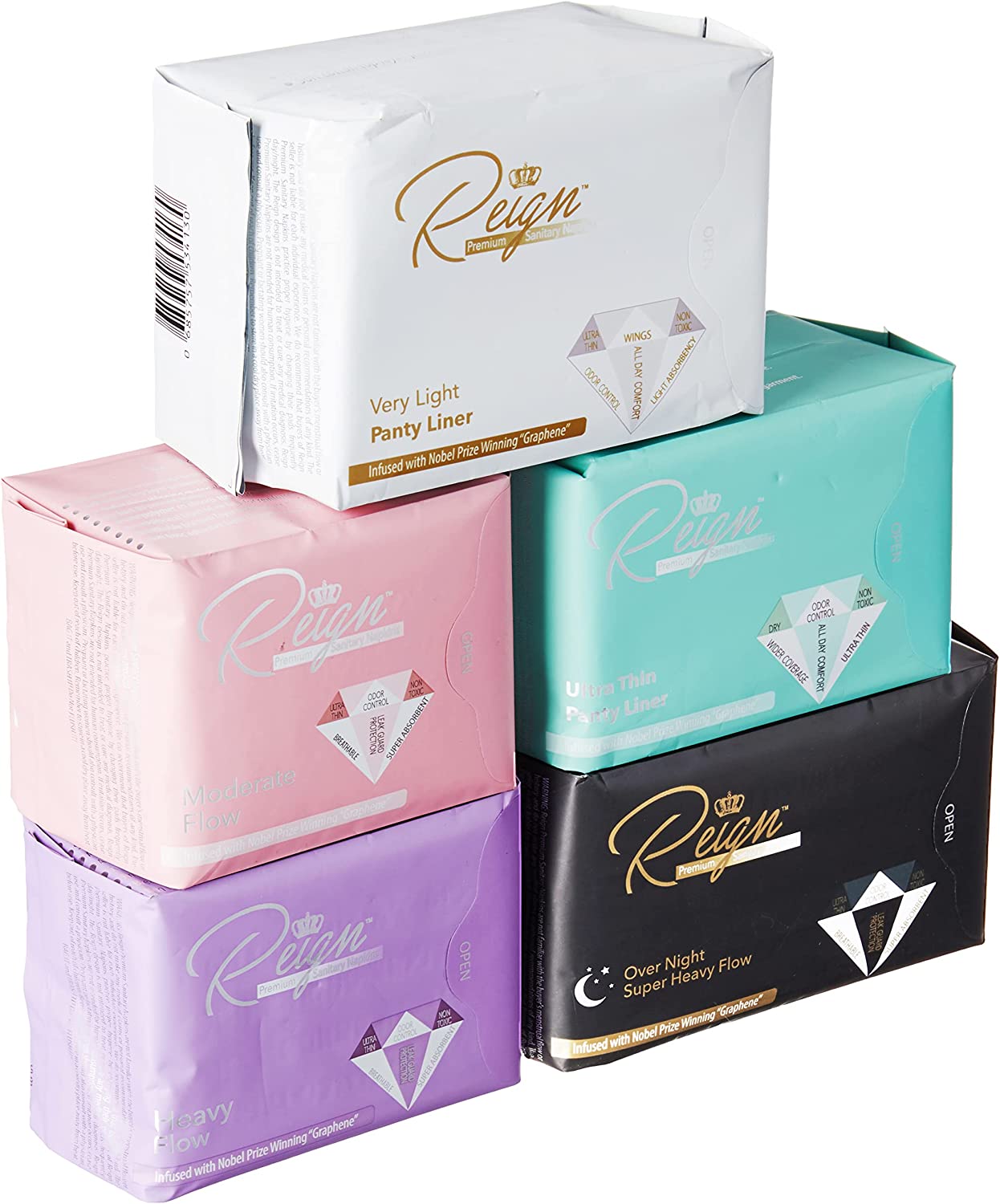 Reign Premium Panty Liners with Wings Very Light