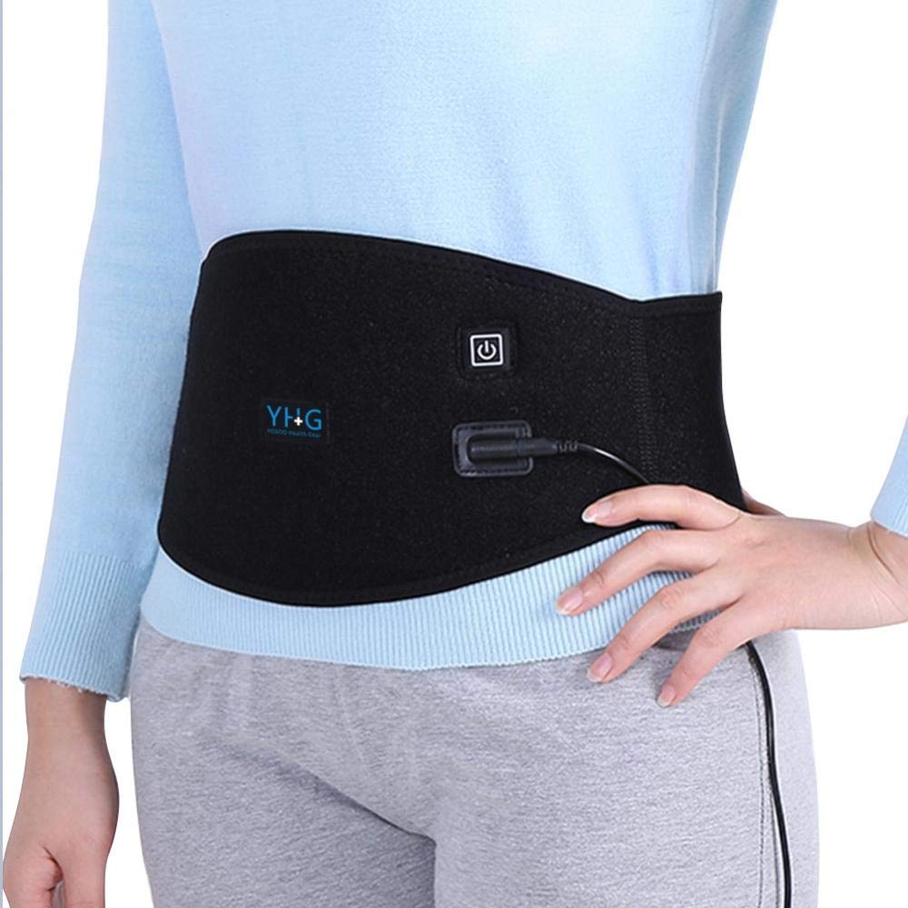 Waist Heating Belt Pad Heat Therapy Wrap for Spine Arthritis Strains Sprains Stiffness Lower Back Ab