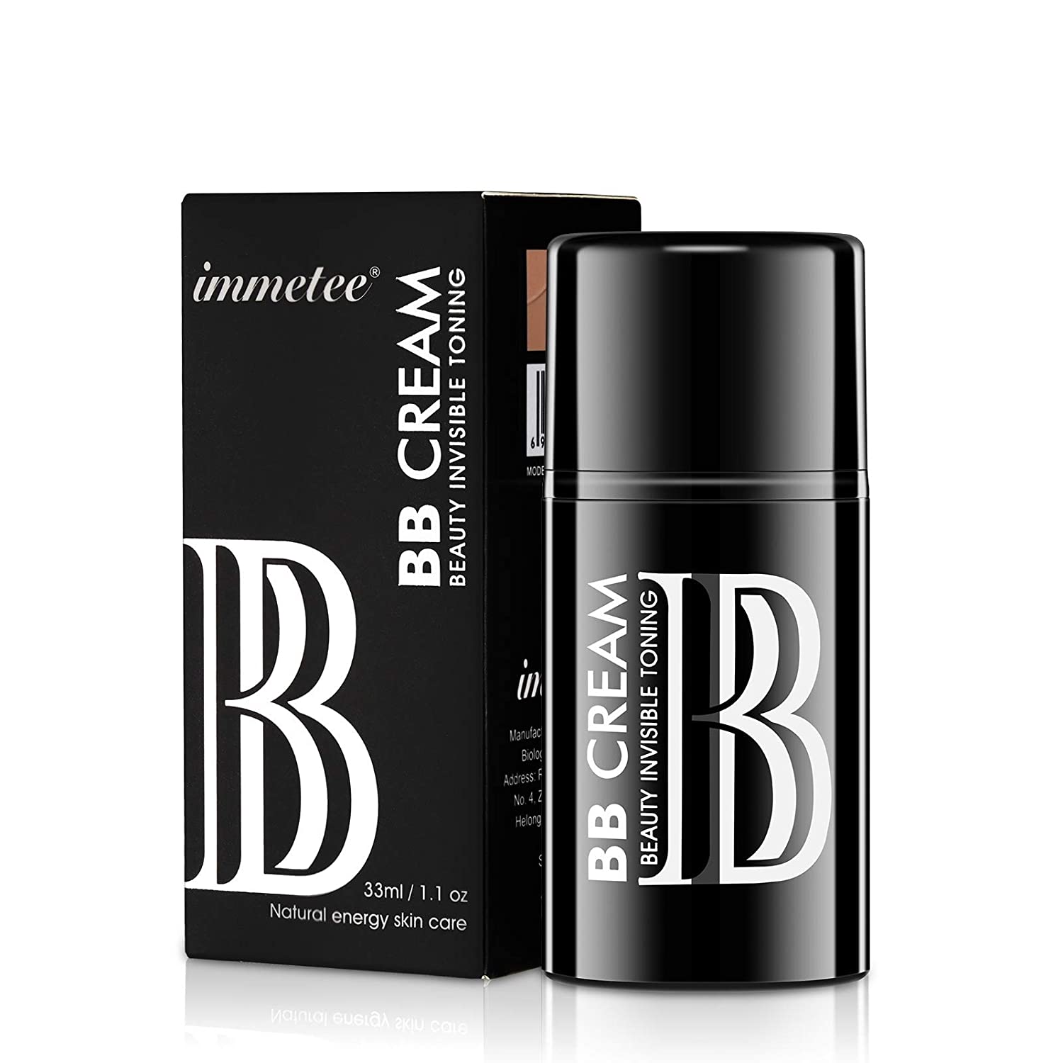 immetee BB Cream for Men, Tinted Moisturizer for Face, Waterproof Concealer for Dark Circles & Spots