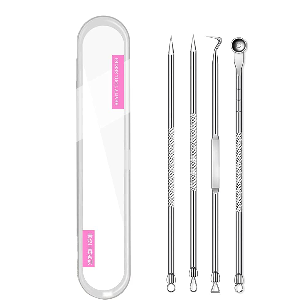 Lamilee Remove Acne Tool Kit Acne Comedone Zit Blackhead Extractor Tool for Nose Face Remover Acne N