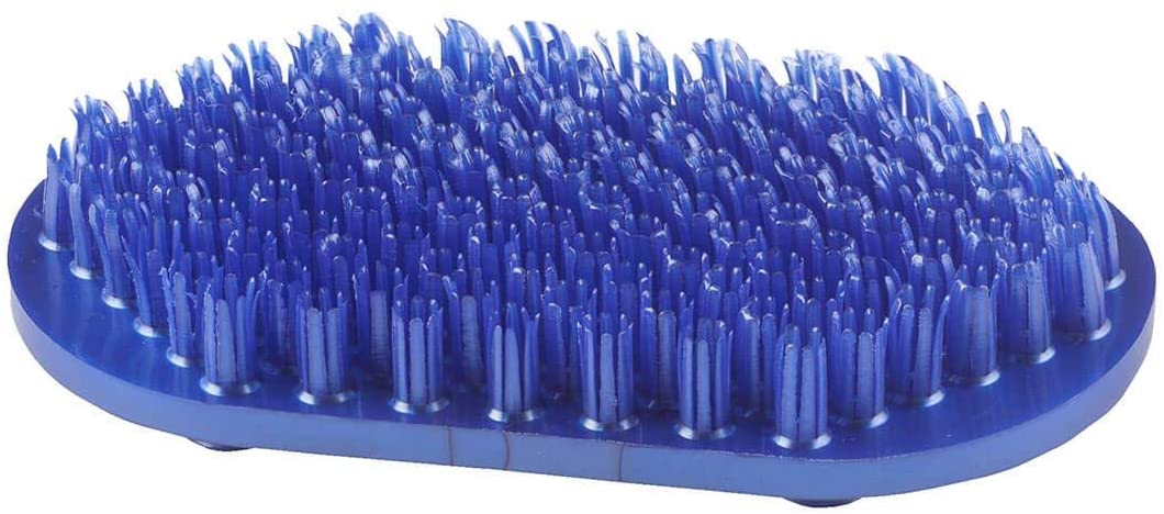 Soapy Toes Travel-Sized Foot Scrubber & Massager (Pearl Blue) - Foot Brush Cleans and Invigorates Fe