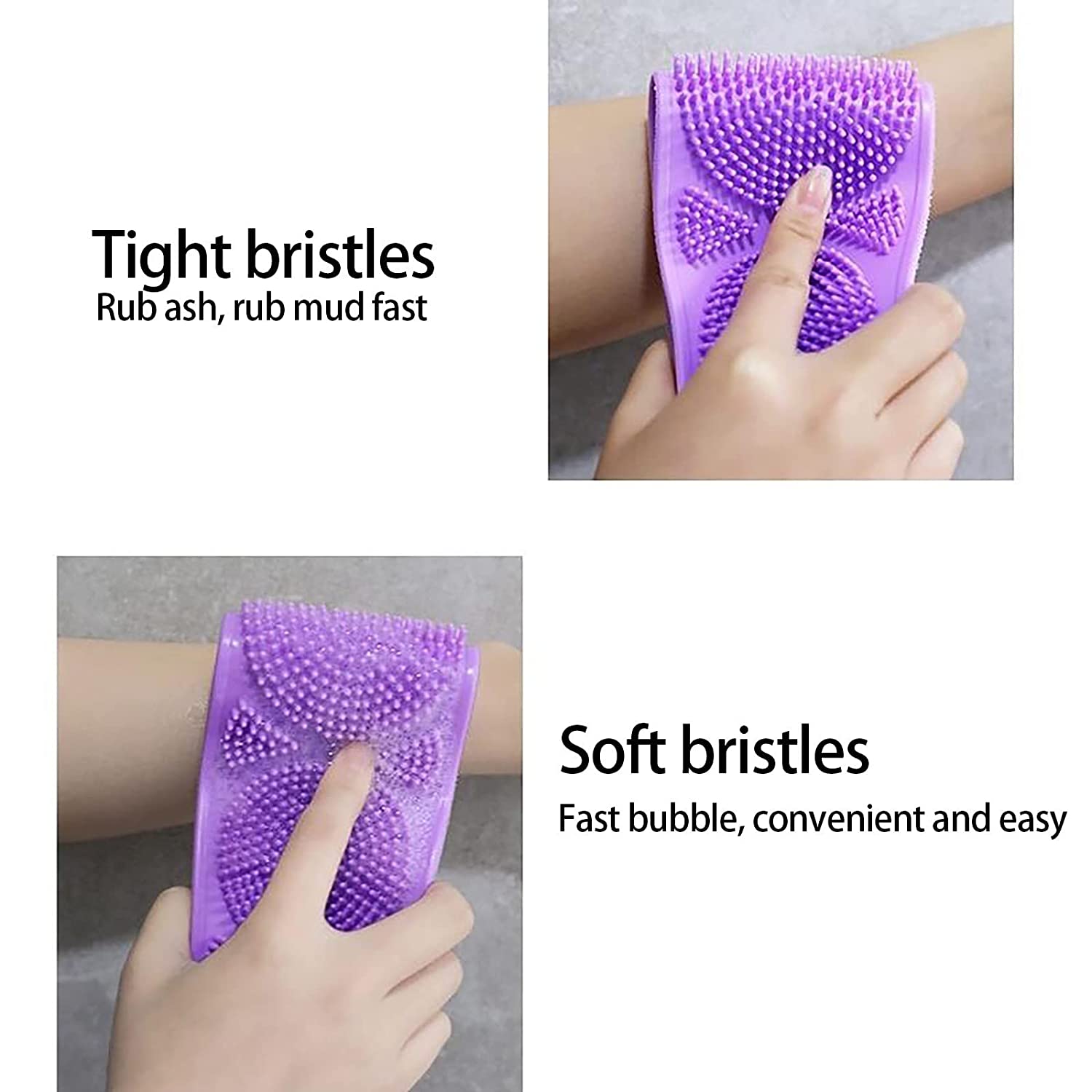Back Scrubber for Shower Updated Silicone Bath Body Brush Easy to Clean Washer Exfoliating More Hygi