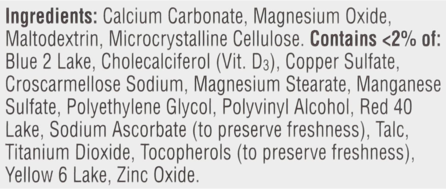 Caltrate Minis 600 Plus D3 Plus Minerals Calcium and Vitamin D Supplement Tablets, Bone Health and M