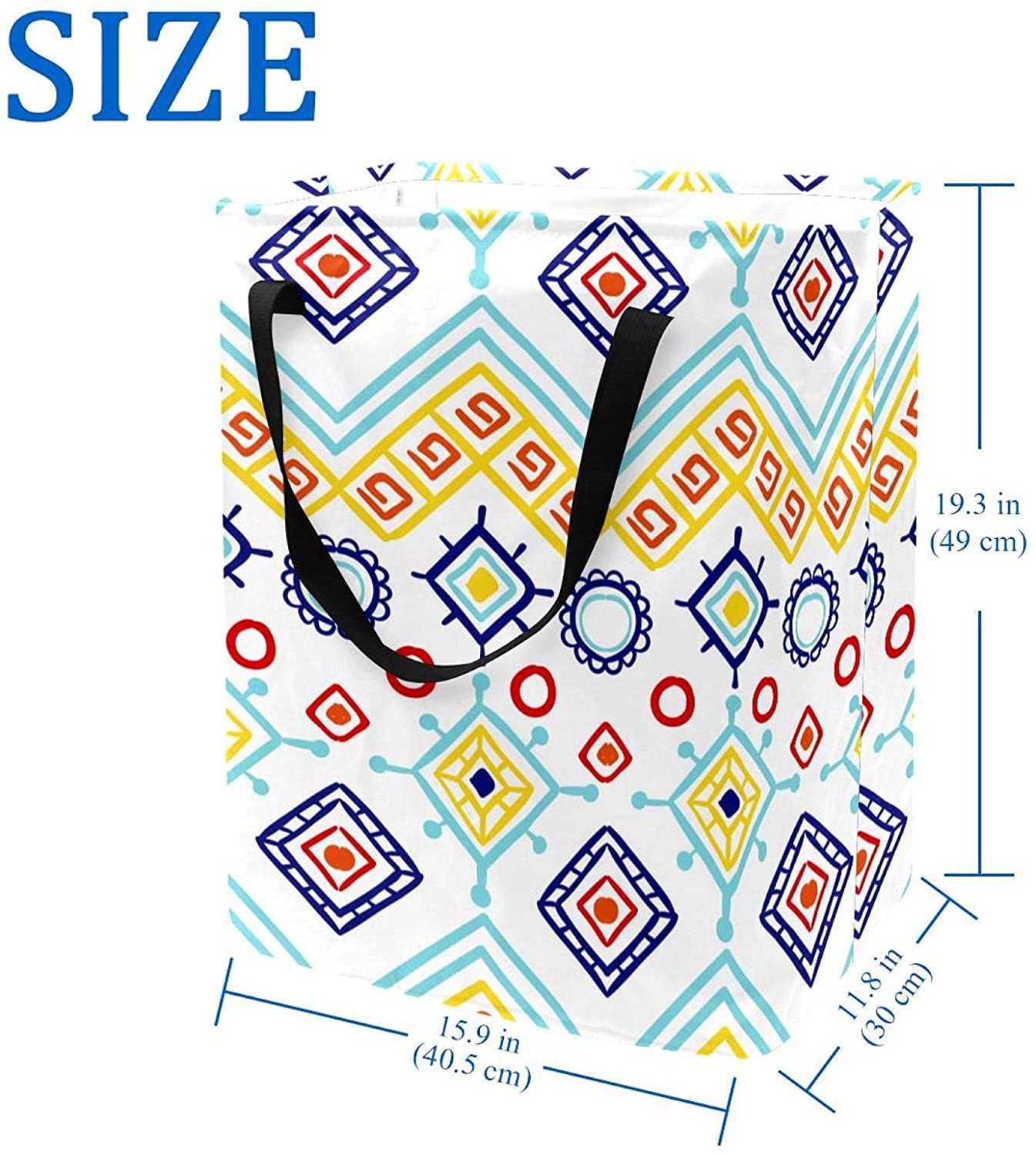 60L Large Laundry Basket with Handle, Foldable Laundry Hamper, Collapsible Laundry Organizer, Storag