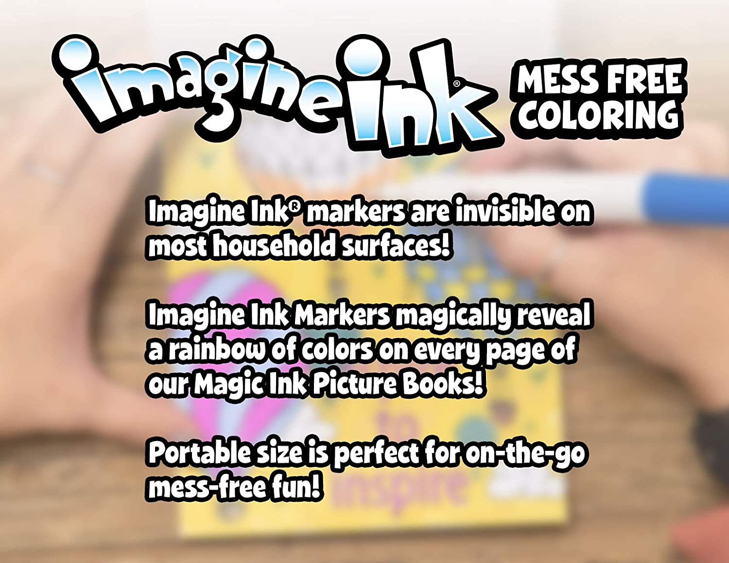 Disney Frozen 2 Anna and Elsa 24 Page Imagine Ink Magic Pictures and 1 Mess-Free Marker 45811 Bendon