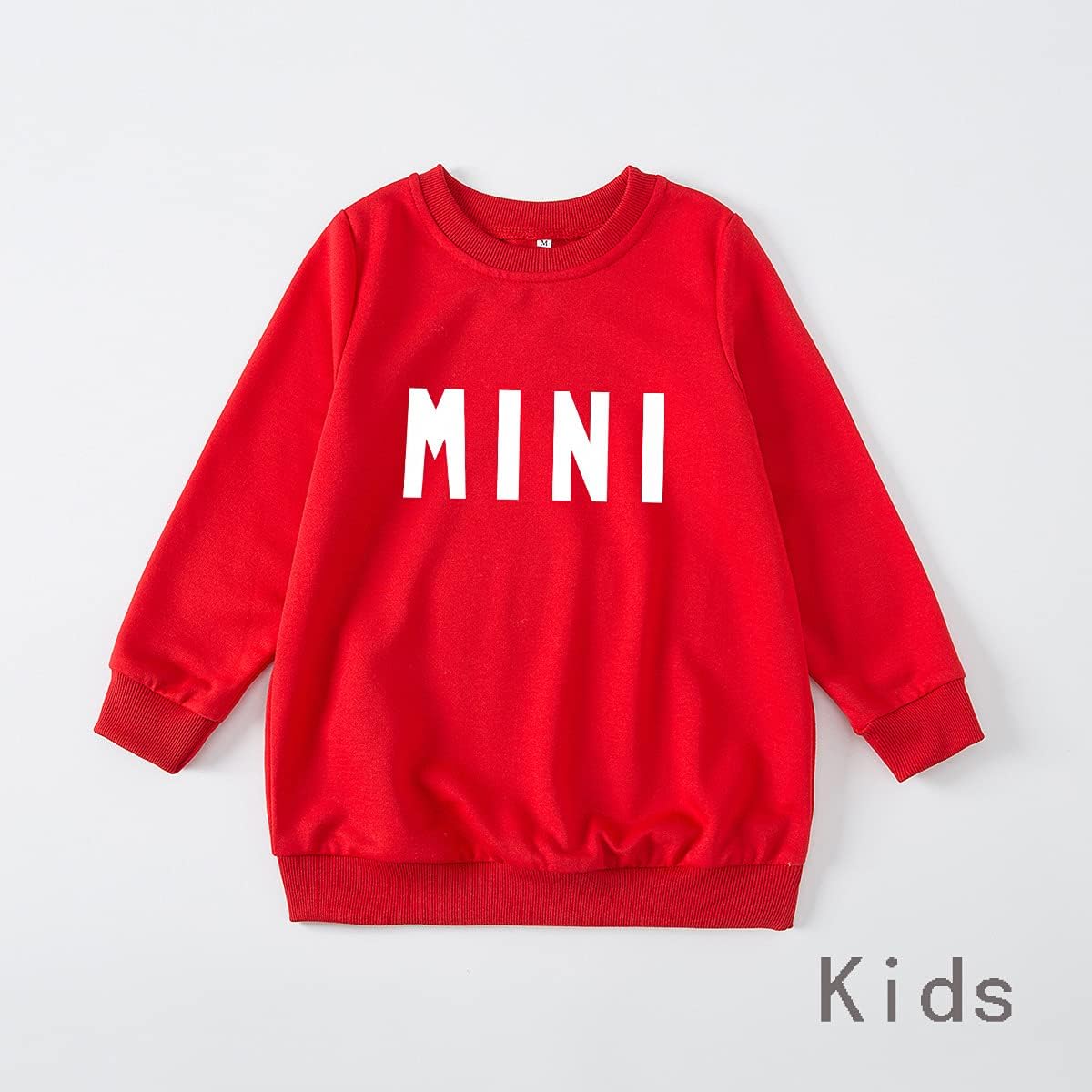 Women Baby Family Matching Sweatshirt Mama Mini Print Matching Sweater Pullover Top Mommy and Me Fal