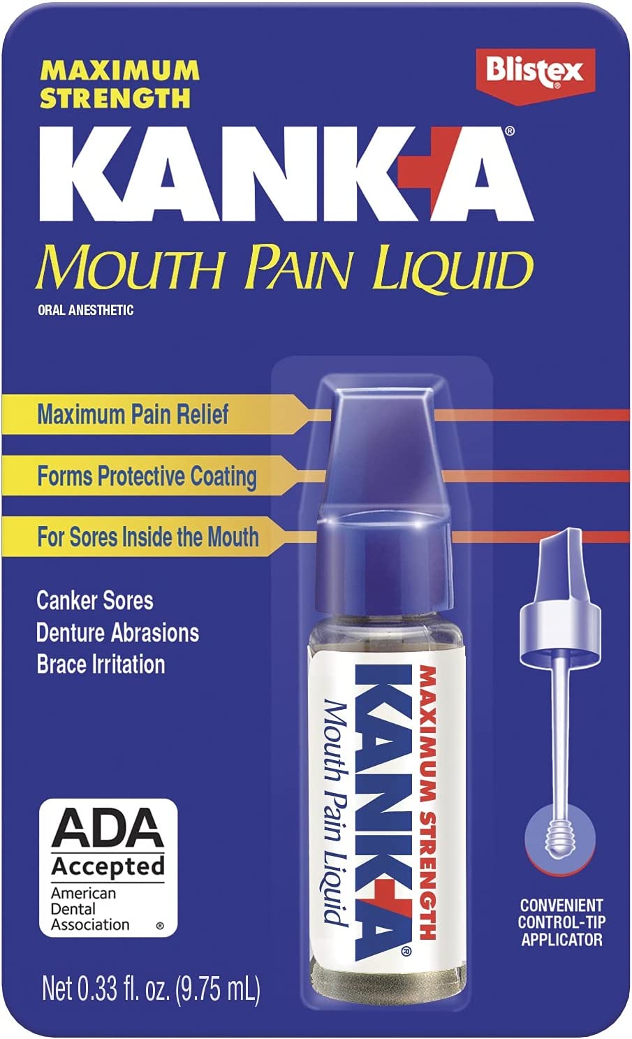 Kank-A Mouth Pain Liquid .33 FL OZ