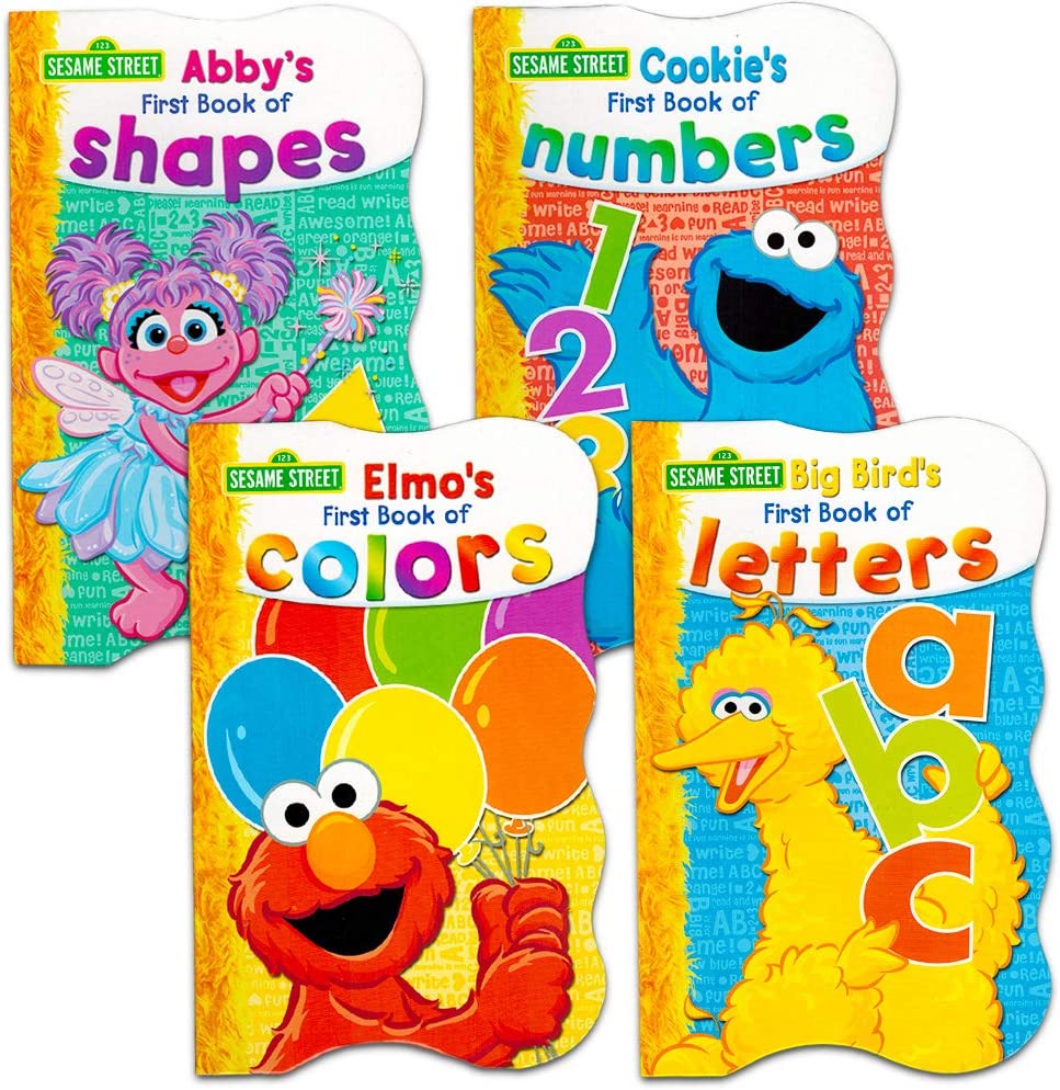 Sesame Street First Books Series; BIG Bird's Letters, Abby's Shapes, Elmo's Colors, Cookie's Numbers