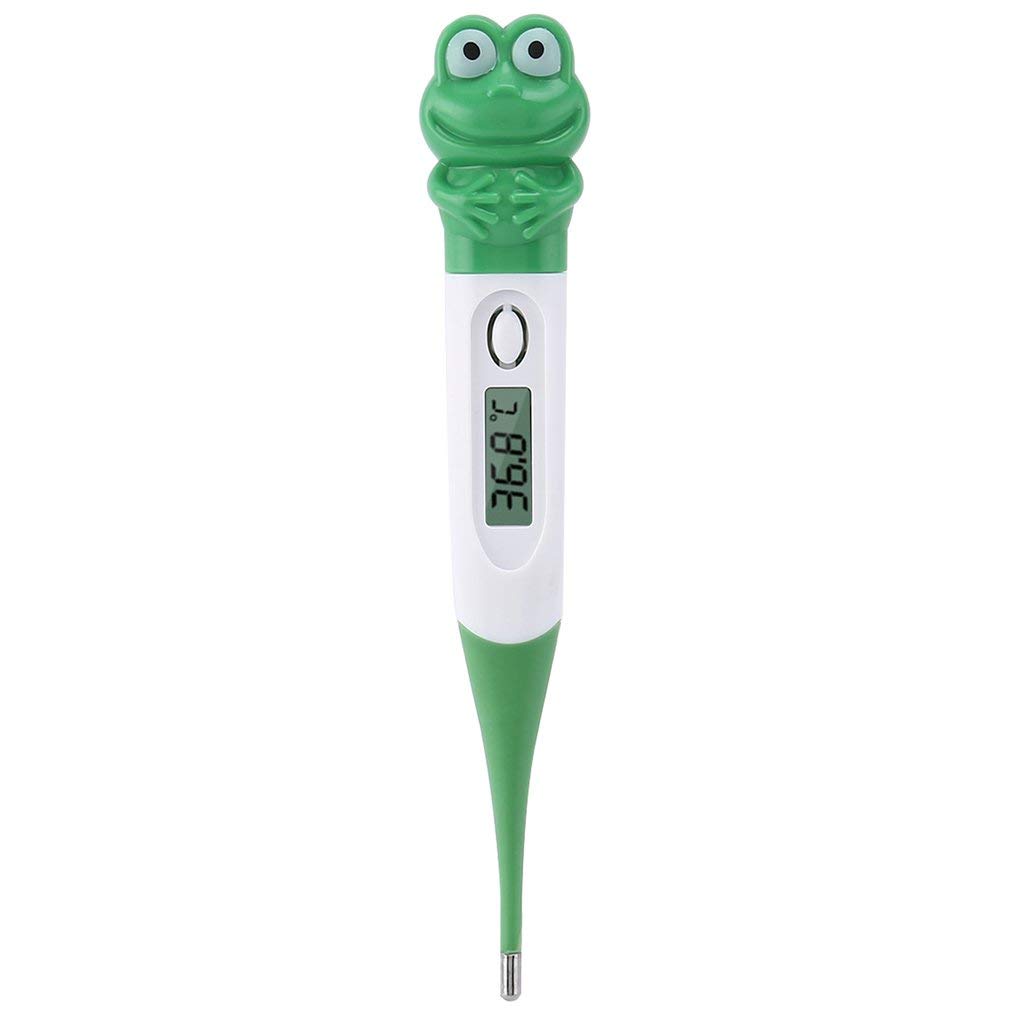 Digital Thermometer, Accurate Oral Underarm Rectal Temperature Thermometer, Flexible Tip & Waterproo