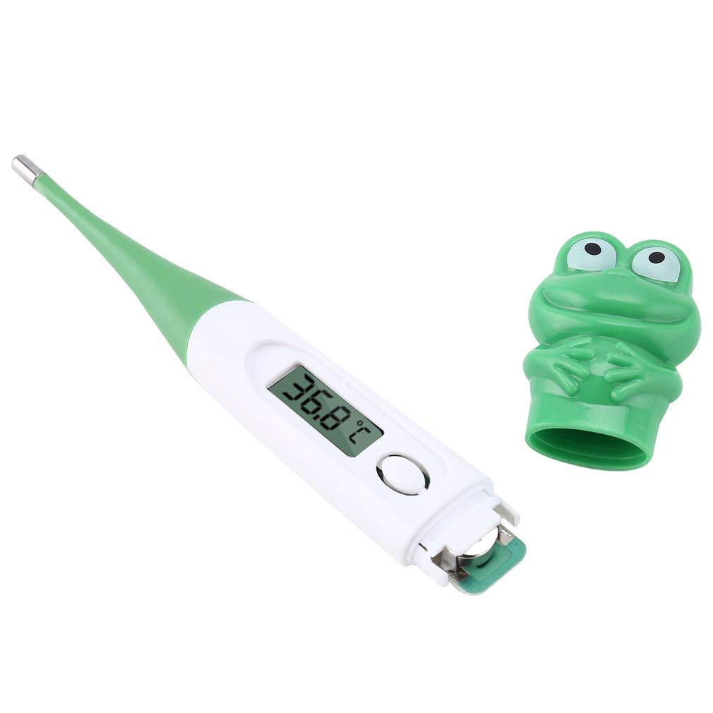 Digital Thermometer, Accurate Oral Underarm Rectal Temperature Thermometer, Flexible Tip & Waterproo