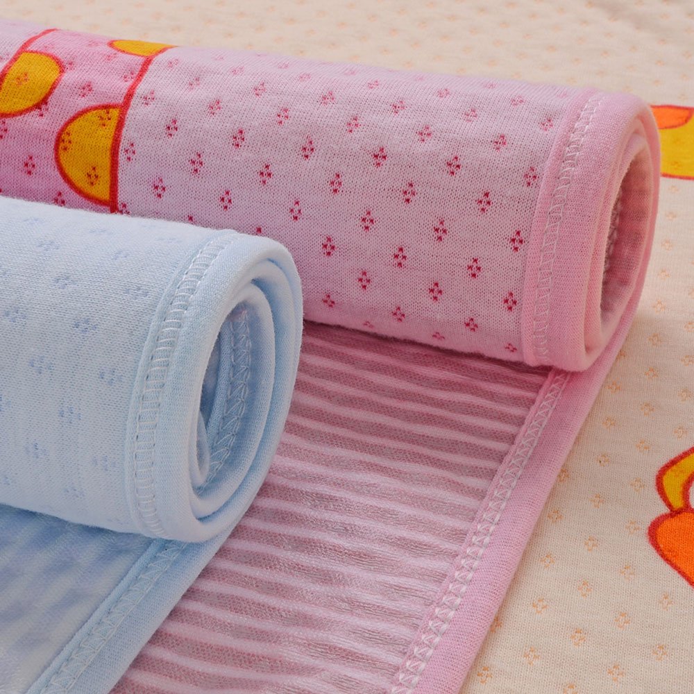 RuiHome 3 Pack Baby Girls Boys Changing Mat Bed Mattress Pad Cover for Home Bedroom Travel Use, Gira