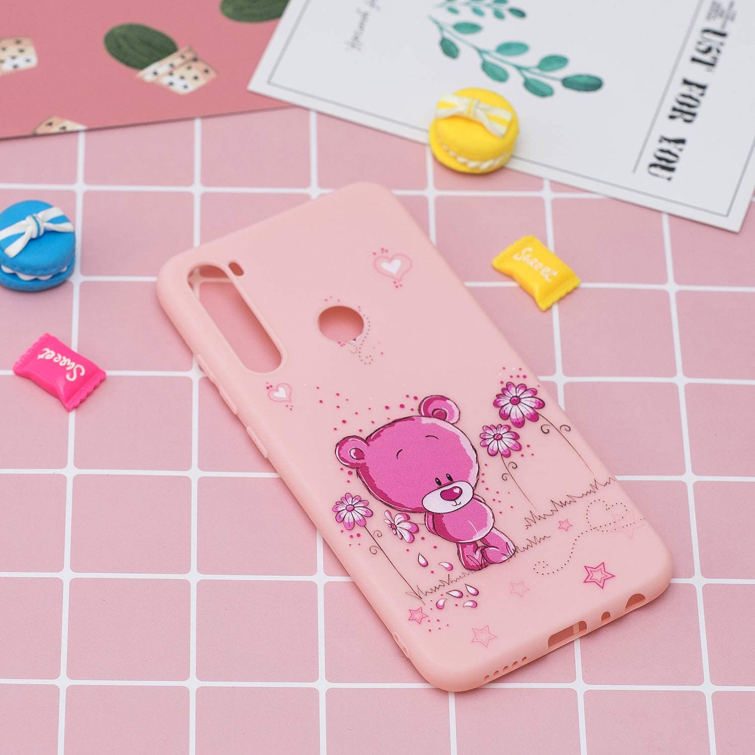 TPU Case for Samsung Galaxy A21,Soft Cover for Samsung Galaxy A21,Herzzer Ultra Slim Stylish [Bear F