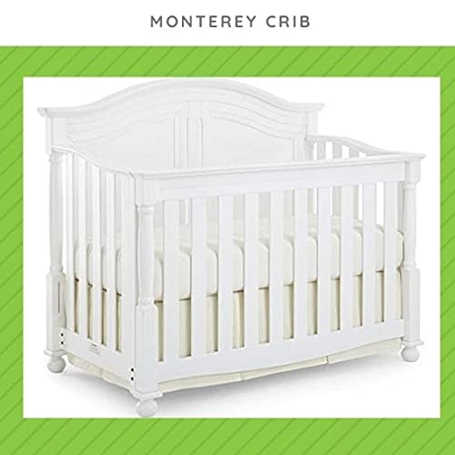 Full Size Conversion Kit Bed Rails for Bedford Baby Monterey Cribs (White)