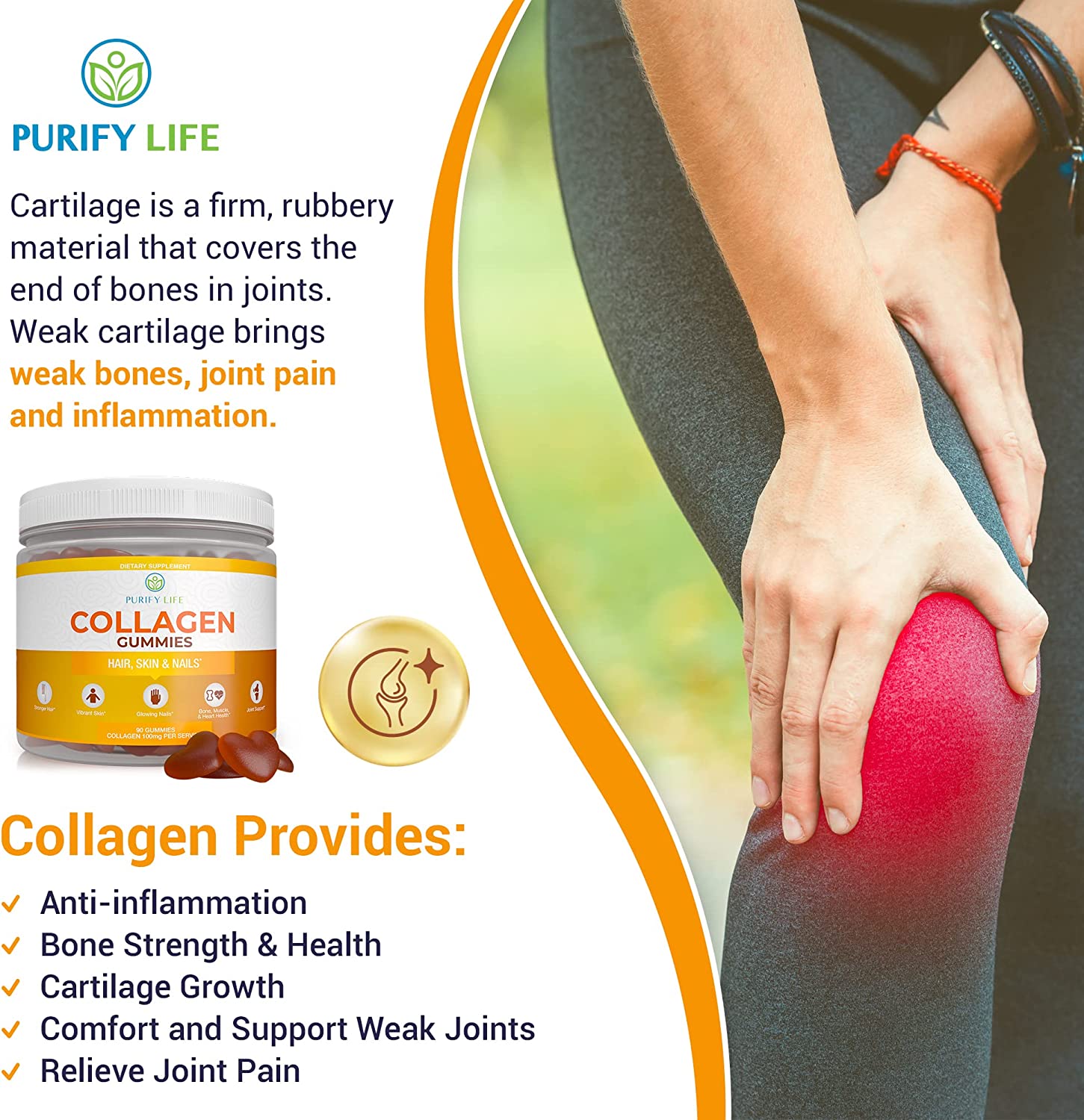 Collagen Gummies for Womens Hair Growth, Healthier Skin & Nails (Bulk 90 Gummies) Joint Care Vitamin