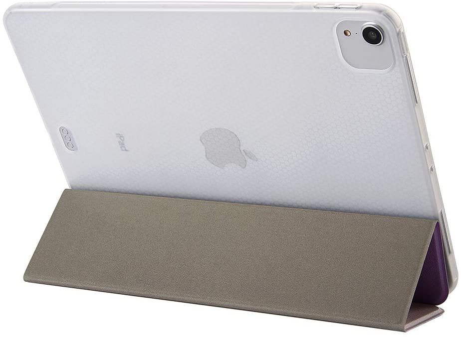 Herzzer Three Fold Leather Case for iPad Pro 11 inch 2018/2020,Slim Multi-Angle View Folio Stand Pre