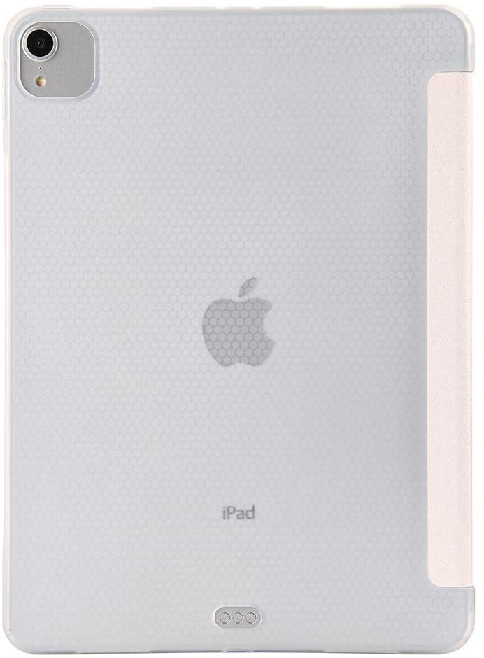 Herzzer Three Fold Leather Case for iPad Pro 11 inch 2018/2020,Slim Multi-Angle View Folio Stand Pre