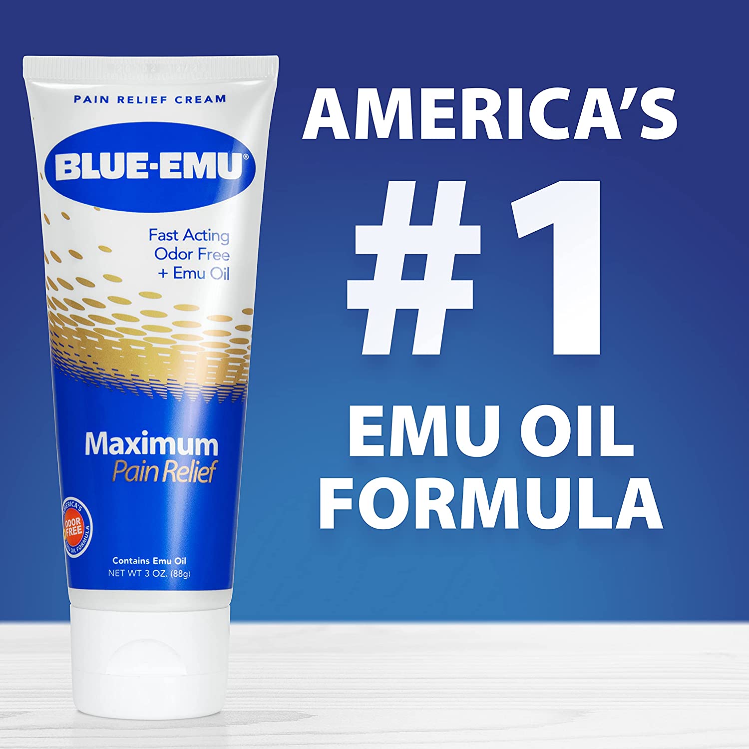 Blue-Emu Arthritis Maximum Pain Relief Topical Cream for Muscles, Joints and Strains w/Emu Oil, 3oz