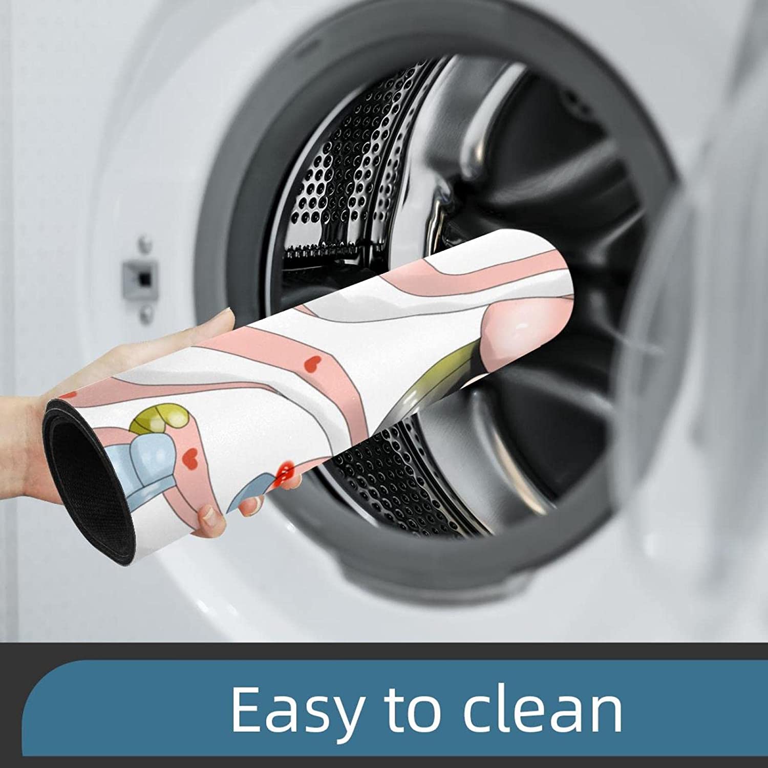 Mouse Pad Cute Girl Mouse Mat Waterproof Non-Slip Rubber Base for Office Home Gaming Working 18x28 i