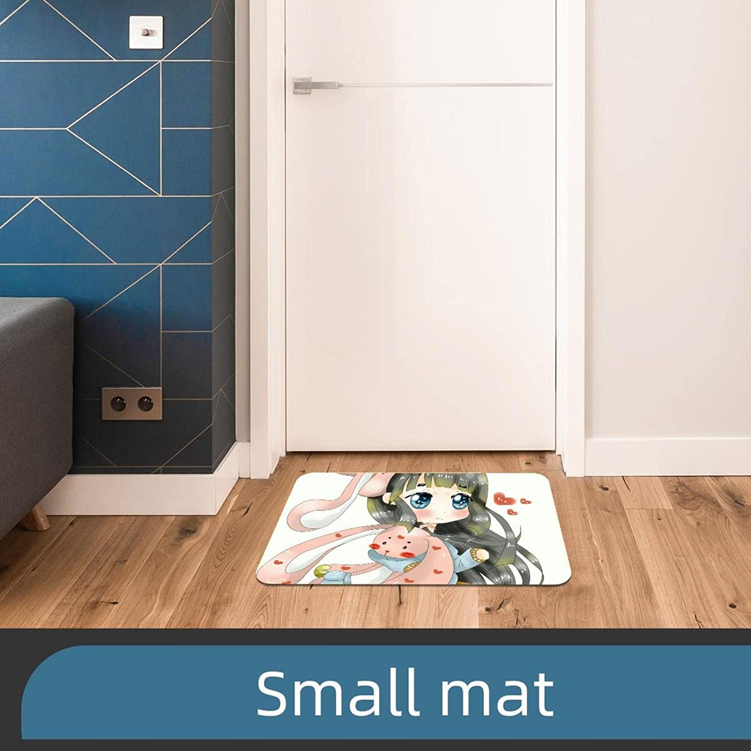 Mouse Pad Cute Girl Mouse Mat Waterproof Non-Slip Rubber Base for Office Home Gaming Working 18x28 i