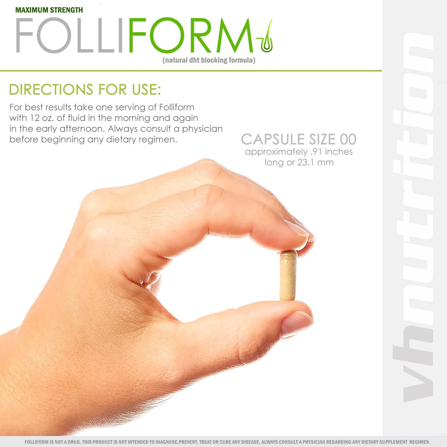 Folliform | DHT Blocker for Men and Women | 1500mg Natural Hair Loss Supplement | Saw Palmetto Pygeu