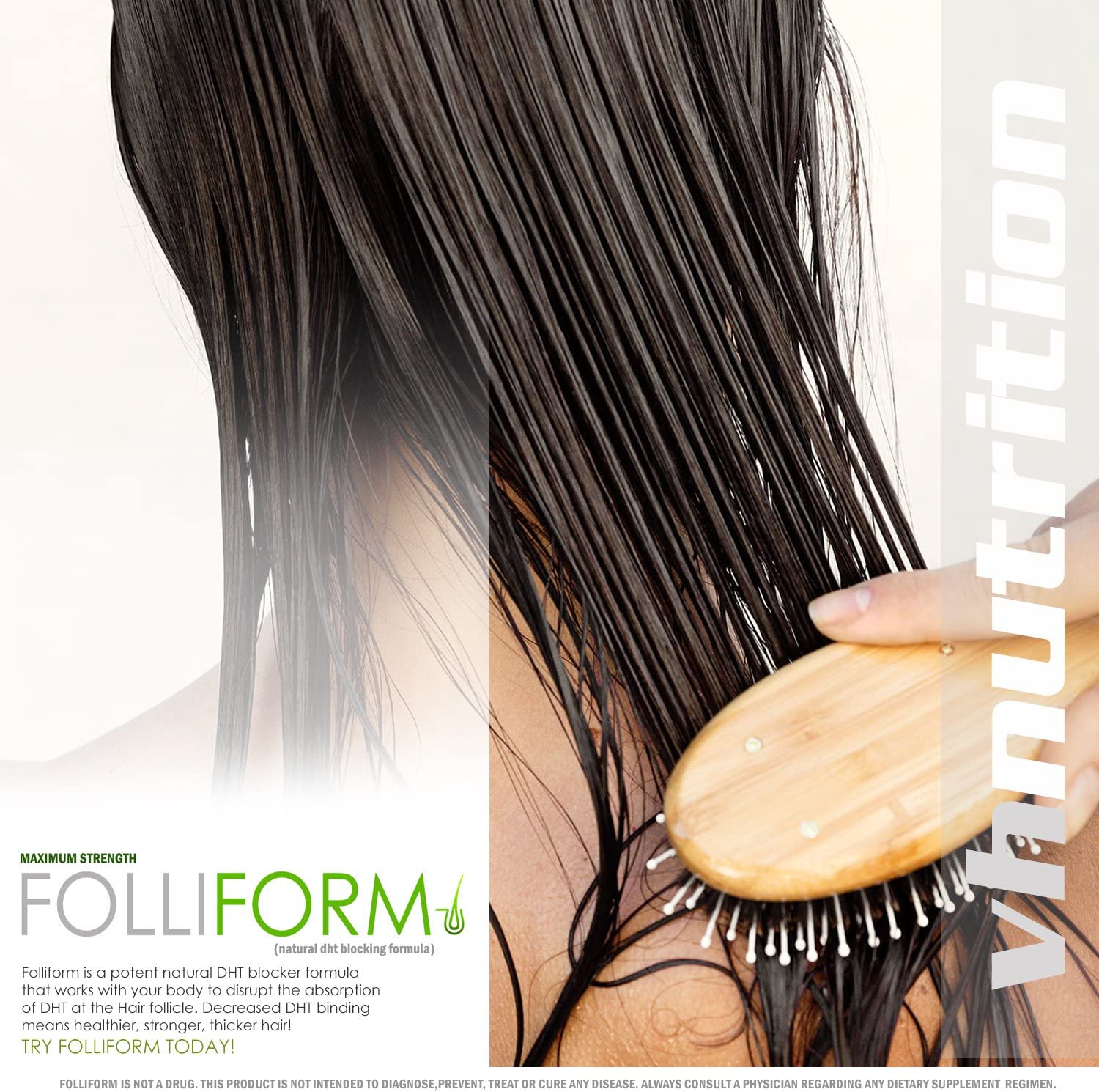 Folliform | DHT Blocker for Men and Women | 1500mg Natural Hair Loss Supplement | Saw Palmetto Pygeu
