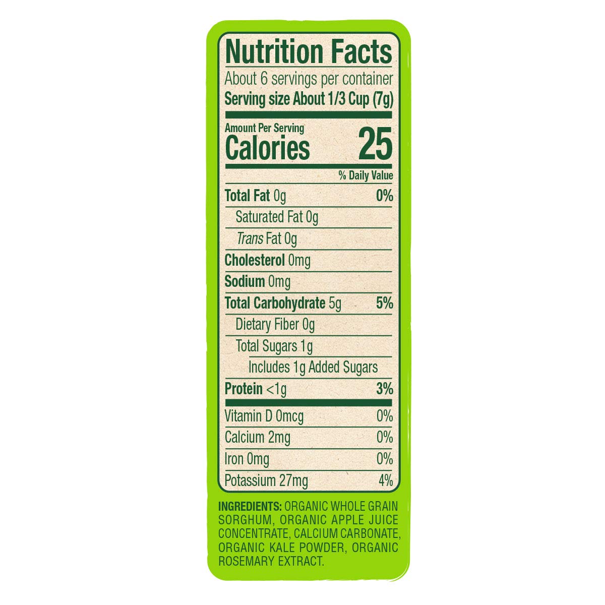 Sprout Organic Baby Food Baby Snacks Plant Power Puffs, Apple Kale, 1.5 Oz (Pack of 6)