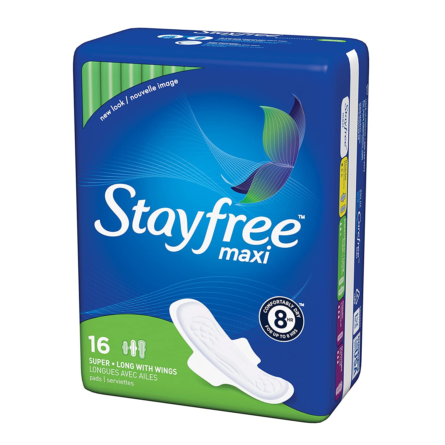 Stayfree Maxi Pads Super Long with Wings 16ct, 16Count