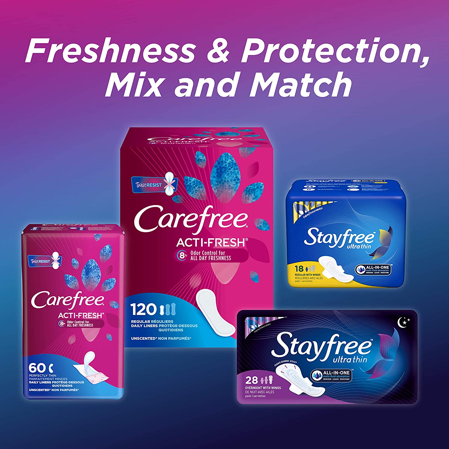 Stayfree Maxi Pads Super Long with Wings 16ct, 16Count