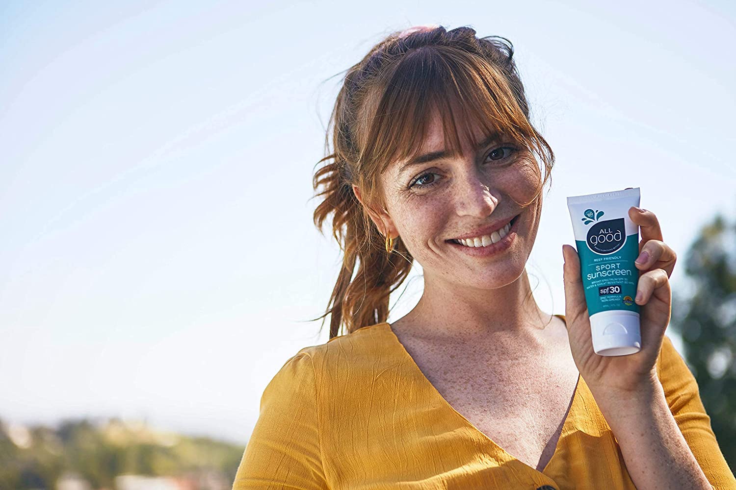 All Good Sport Face & Body Sunscreen Lotion - UVA/UVB Broad Spectrum SPF 30+, Water Resistant, Coral