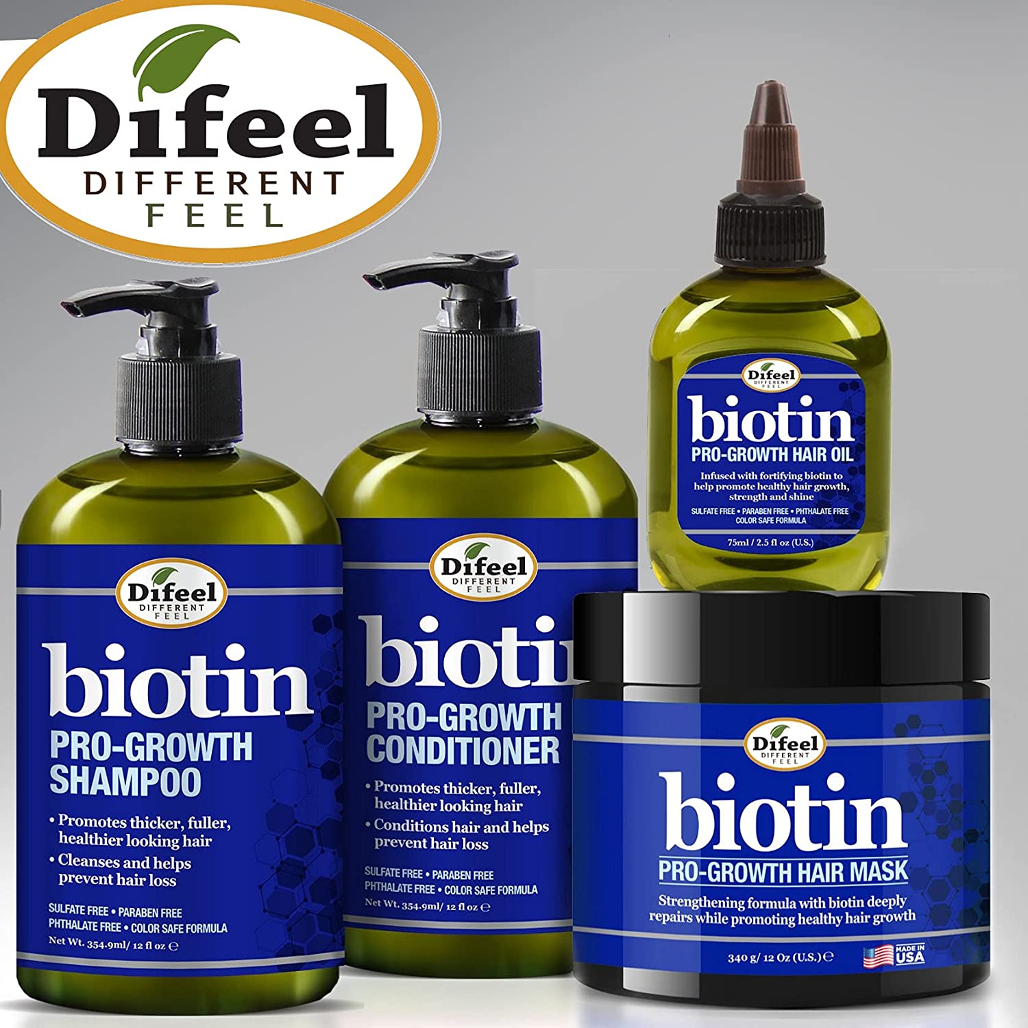Difeel Premium Biotin Hair Oil 7.78 oz.