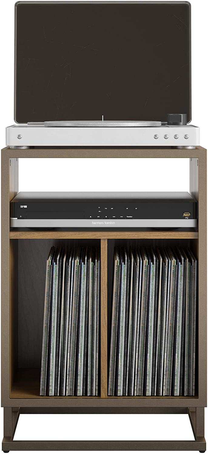 Novogratz Regal, Walnut Turntable Stand