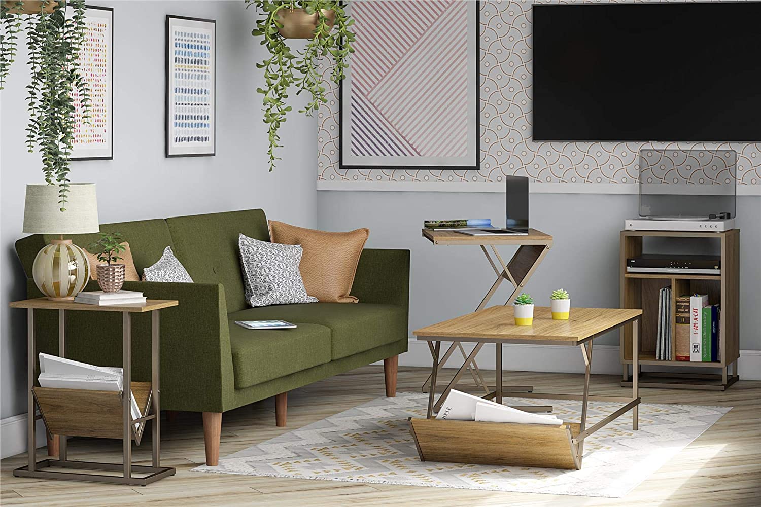 Novogratz Regal, Walnut Turntable Stand