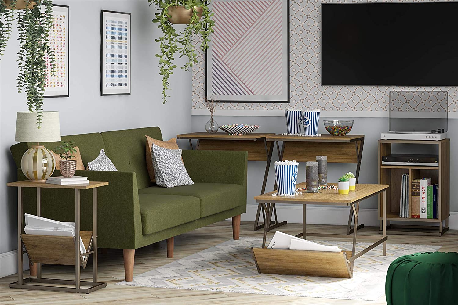 Novogratz Regal, Walnut Turntable Stand