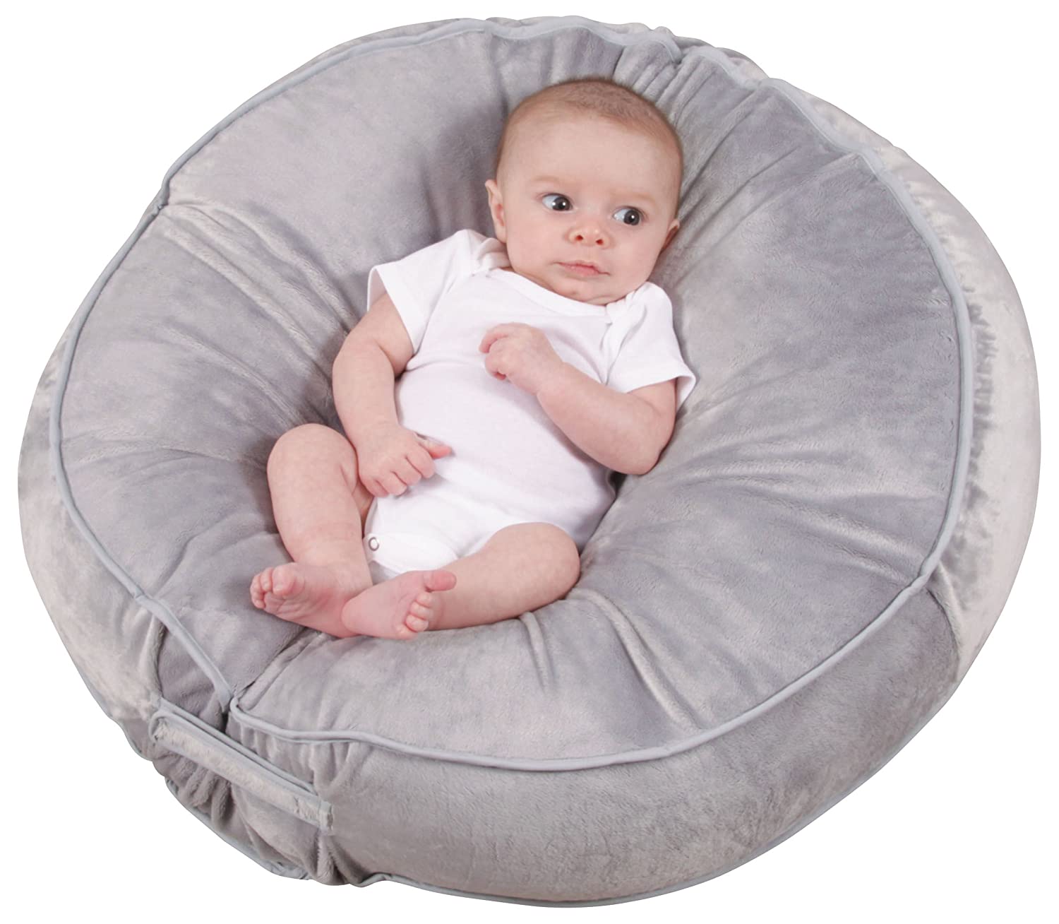 Leachco Podster Plush SlingStyle Infant Lounger Gray