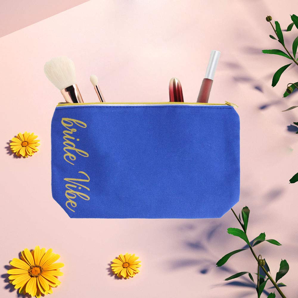 Set of 10 Bachelorette Party Bridal & Bridesmaids Makeup Bags Bridesmaid Proposal Gifts Cosmetic Bag
