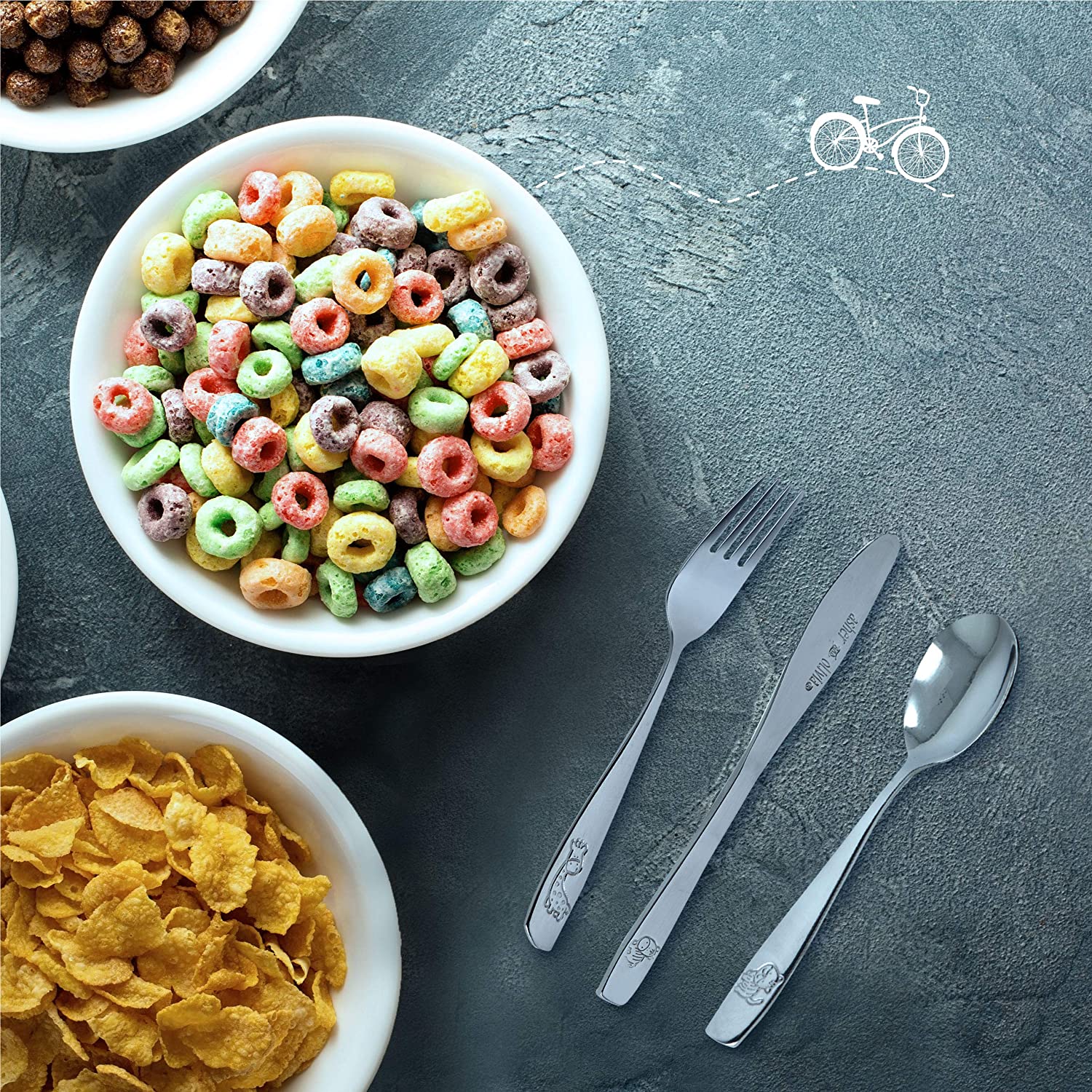 Kids and Toddler Utensils Silverware Set \xe2\x80\x93 9-Piece Toddler Silverware Includes 3 Forks 3 