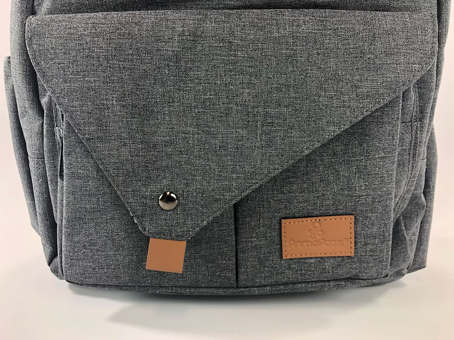 Primo Passi Baby Diaper Bag Travel Backpack with Insulated Pockets, Wipes Case, Changing Pad, and St