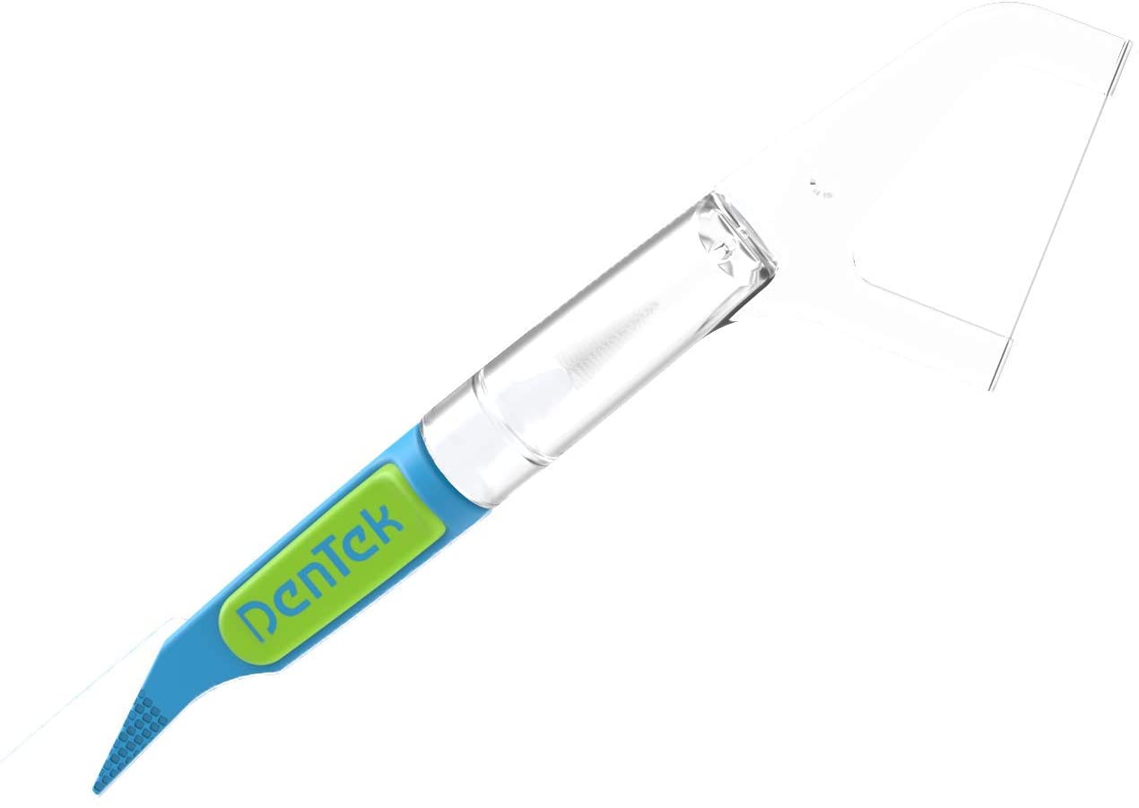 DenTek 3-in 1 Interdental Cleaners - Features an Interdental Brush, Floss and Pick All in One, 12 Pa