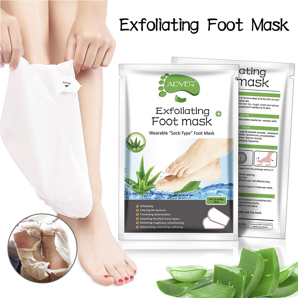 Foot Peel Mask 3 Pack, Baby foot Mask Remove Dead and Dry Skin Callus & Get Smooth Baby Feet Moistur