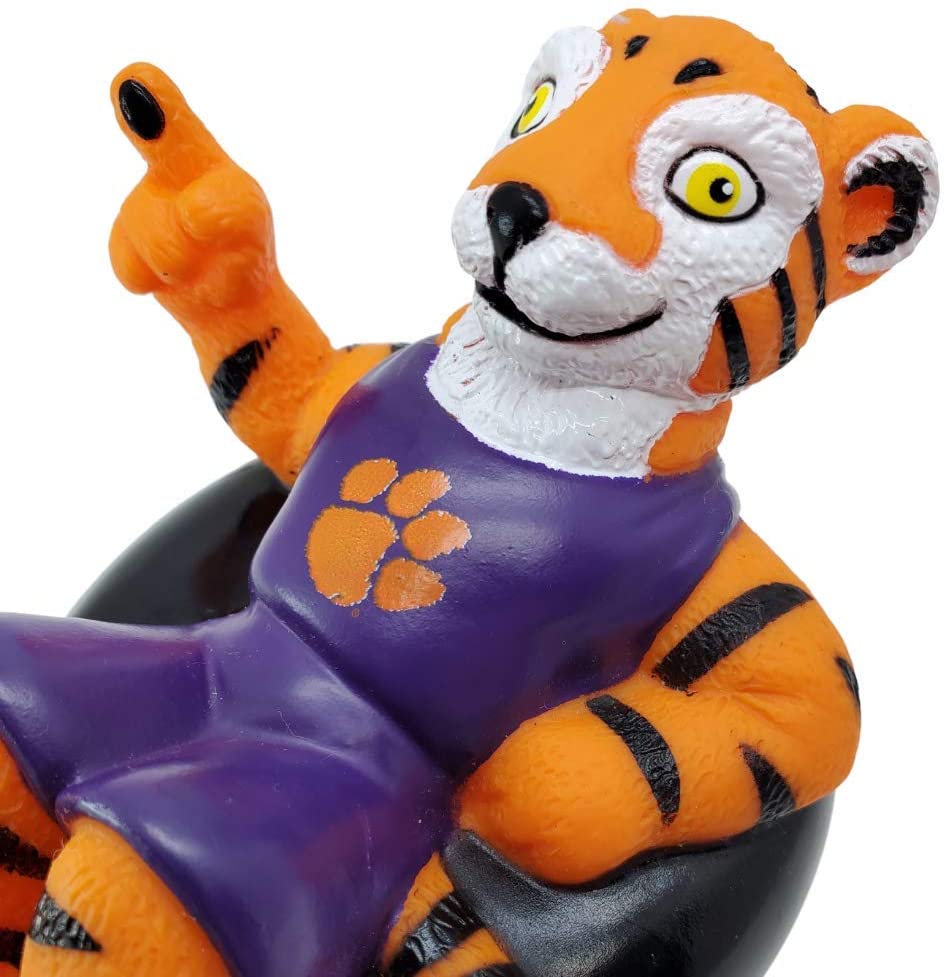 Rubber Tubbers Clemson University - Premium Bath Toy Collectible Sports Memorabilia - First Ever Col