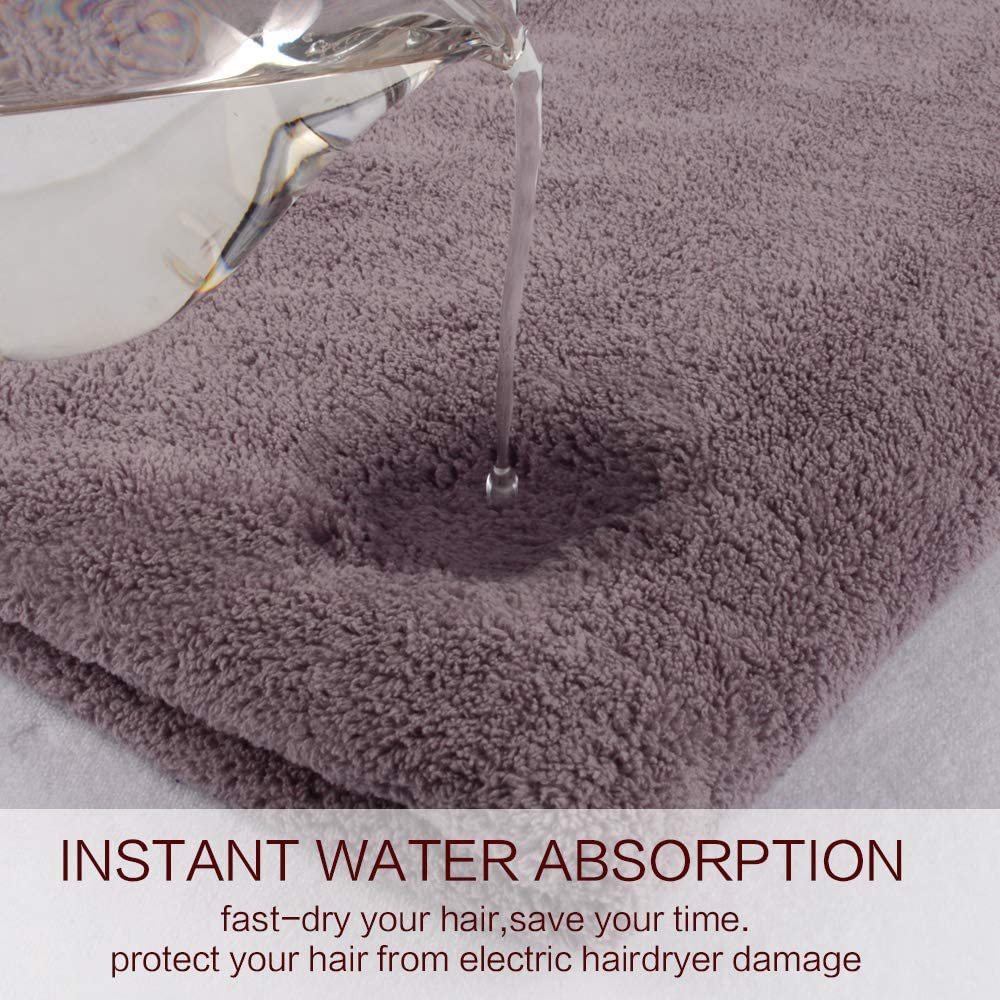 Sunland Hair Towel Wrap for Women Microfiber Hair Drying Towels, Super Absorbent Quick Dry Magic Hai