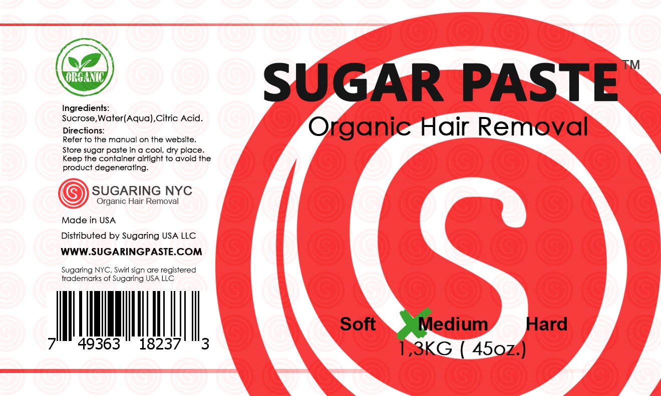 Sugaring Paste for Bikini, Brazilian, Legs Sugaring Organic Paste + Anti-Ingrown Solution, Set of Su
