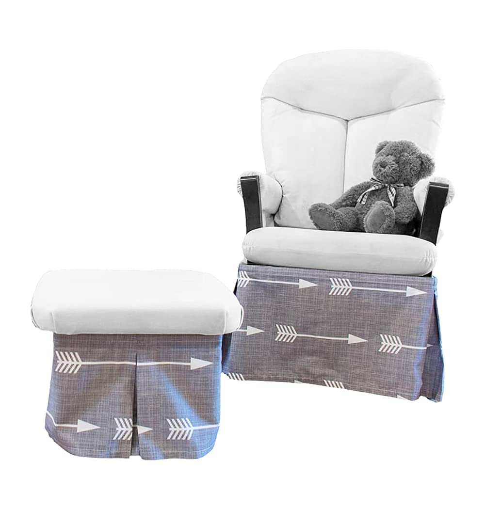 Glider Skirt, Universal Fit Safety Skirt for Glider Chair and Ottoman