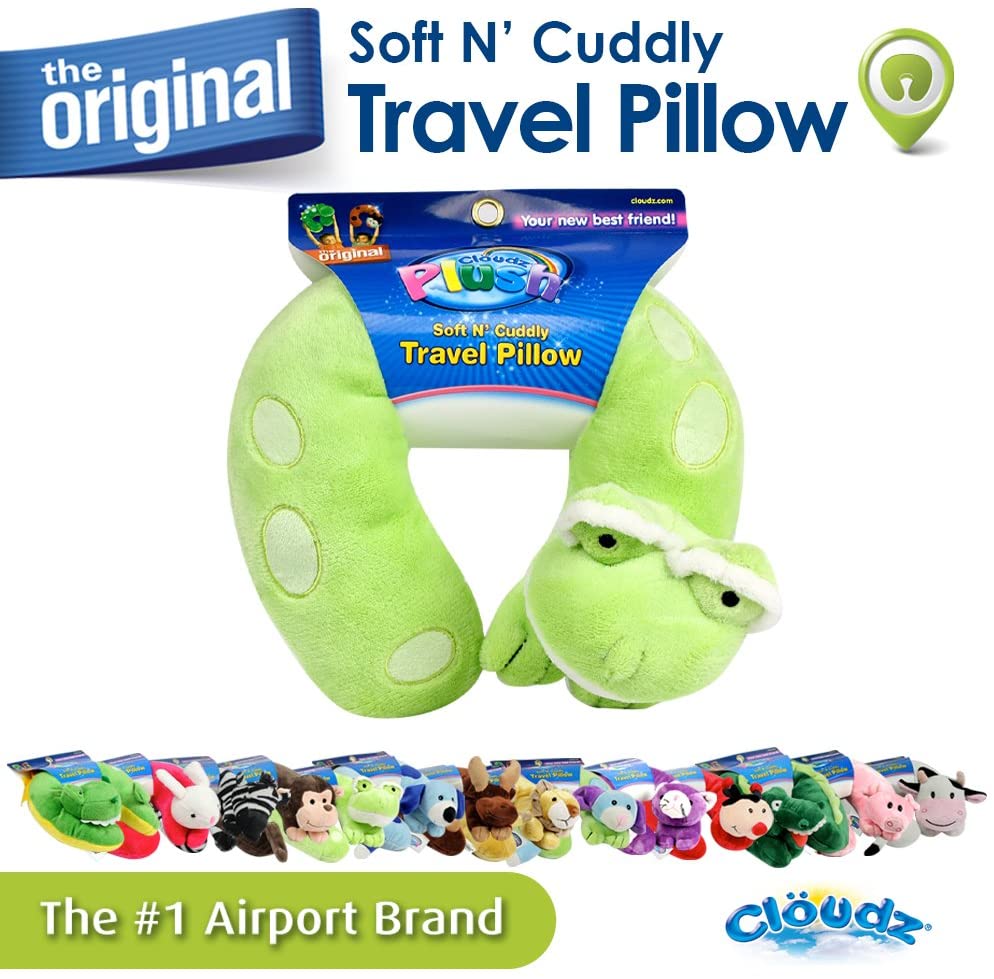 Cloudz Plush Animal Neck Pillows Frog