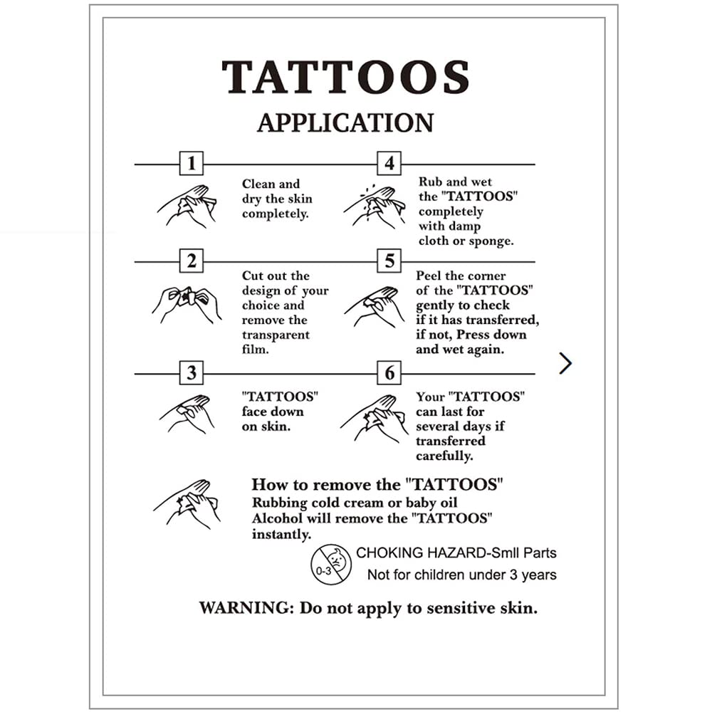 CONOBO 10 Sheets Large 3D Temporary Tattoos Stickers For Women Men Half Sleeve Realistic Animals Flo