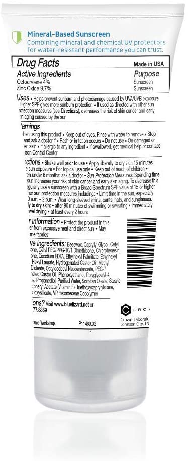 Blue Lizard Kids Mineral Sunscreen with Zinc Oxide, SPF 30+, Water Resistant, UVA/UVB Protection wit