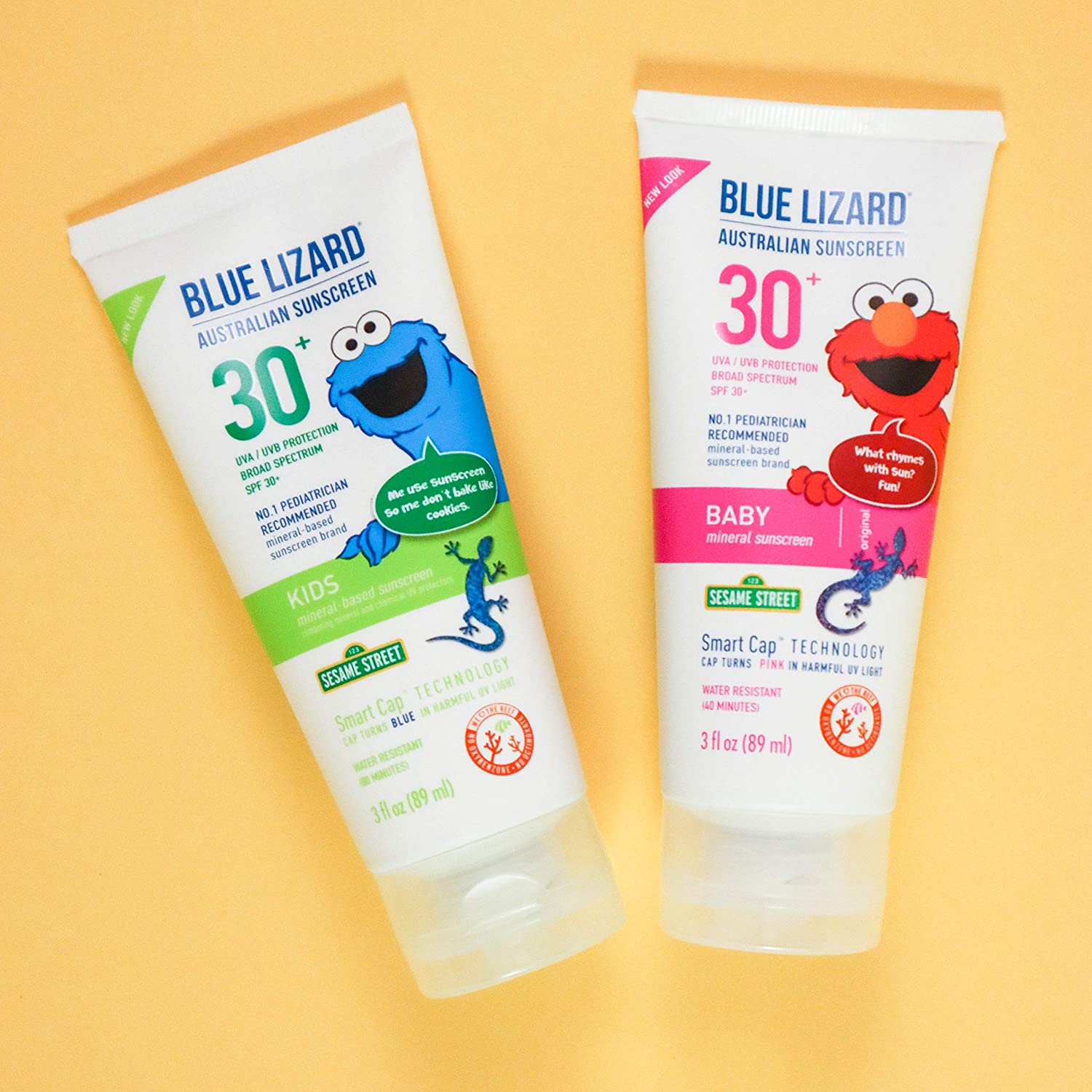 Blue Lizard Kids Mineral Sunscreen with Zinc Oxide, SPF 30+, Water Resistant, UVA/UVB Protection wit