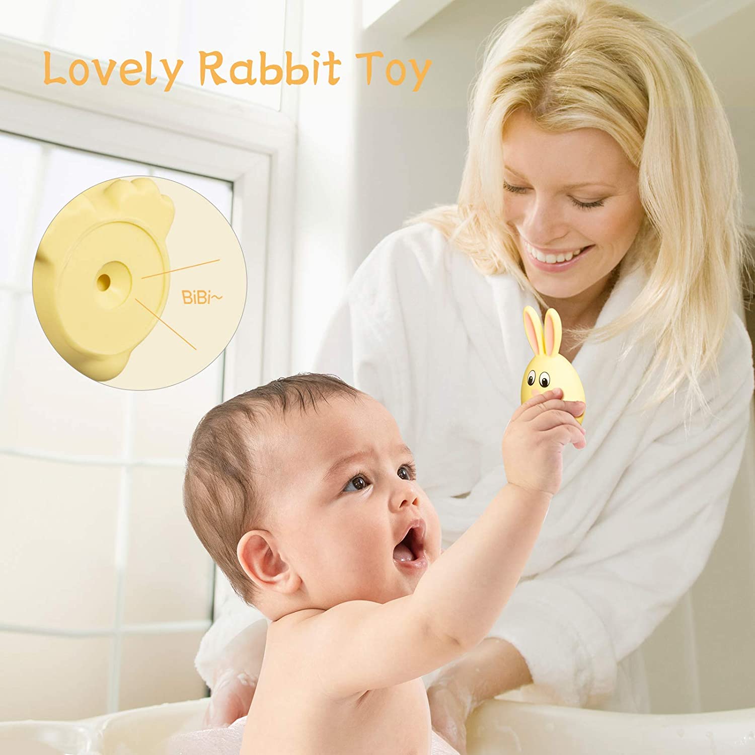 Doli Yearning Baby Bath Thermometers Seal Shape Baby Bath Toys Baby Gifts| Squirting Squeaking Bath 